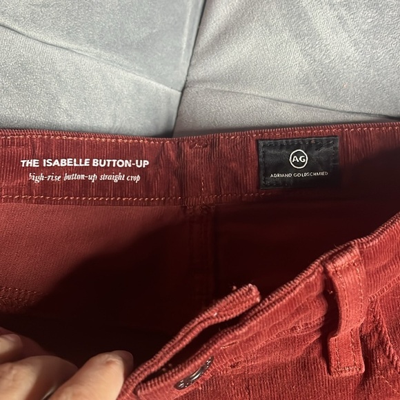 “AG: Adriano Goldschmied-The Isabelle Button Up Corduroy Pants size 27R” - Picture 2 of 9